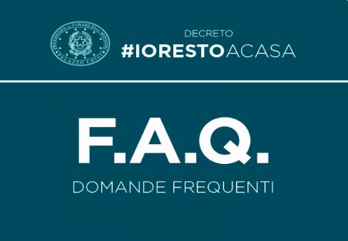 Coronavirus - #IoRestoaCasa, domande frequenti sulle misure adottate dal Governo